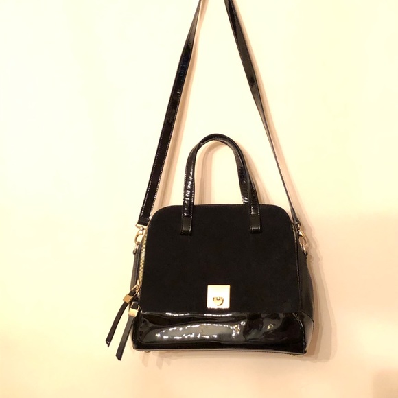 NURSACE Black Leather Handbag - Picture 3 of 11